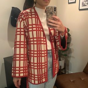 Zara Plaid checks cozy kimono